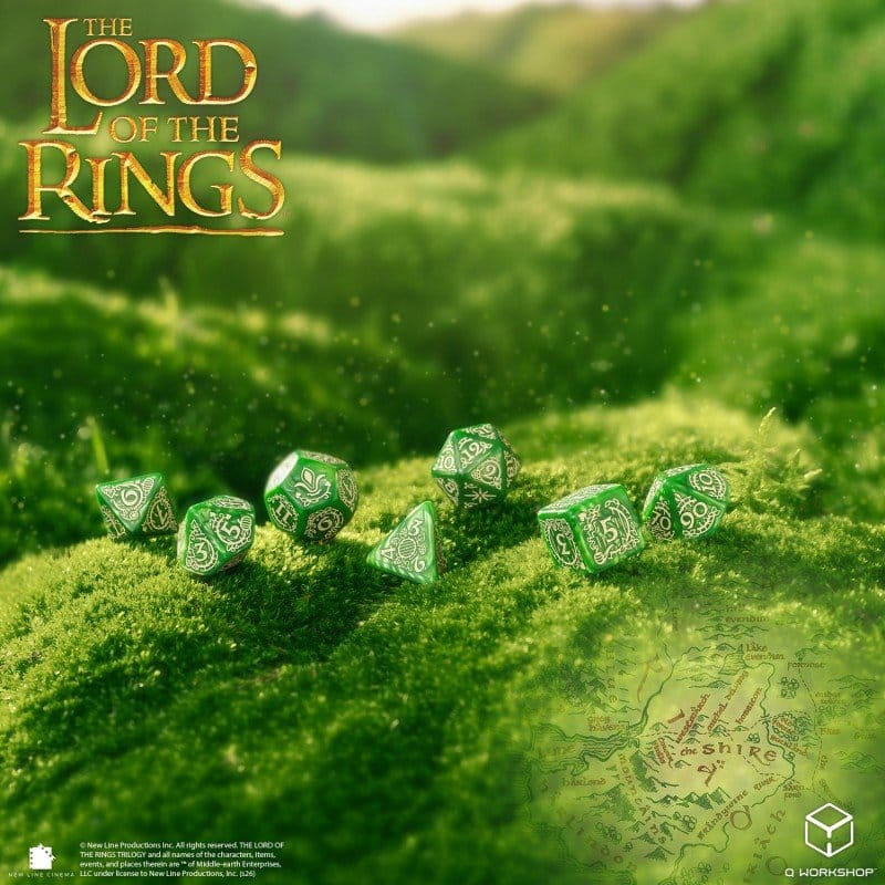 The Lord of the Rings Dice Set of 7 Shire 4
