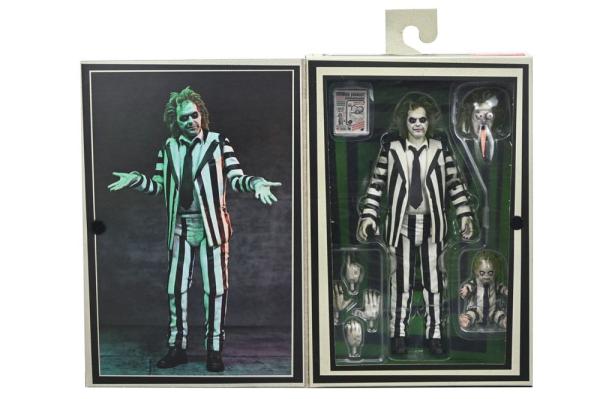 Beetlejuice Beetlejuice Action Figure 7 Scale Ultimate Striped Suit Beetlejuice 18 cm 2