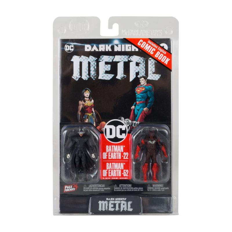 DC Direct Gaming Action Figures Batman Who Laughs & Red Death (Dark Nights Metal #1) 8 cm