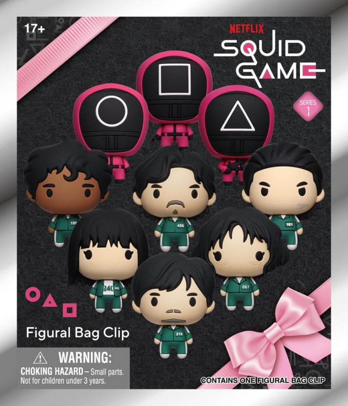 Squid Game 3D PVC Bag Clips Series 1 Display (24) 1