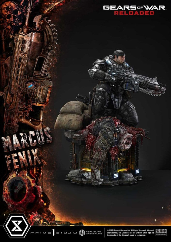 Gears of War: Reloaded Real Elite Masterline Series Statue 1/3 Marcus Fenix Ultimate Version 97 cm 9