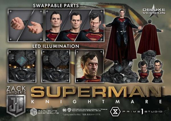 Zack Snyder's Justice League Real Elite Masterline Series Statue 1/3 Superman Knightmare Color Editi 4