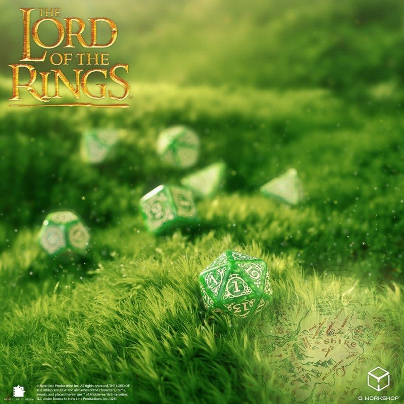 The Lord of the Rings Dice Set of 7 Shire 2