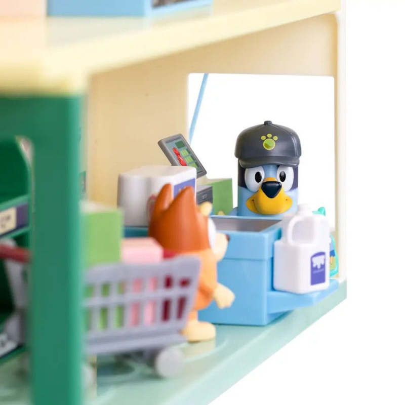 Bluey Mini Figure Playset Bluey Let's Play Chef Supermarket 14