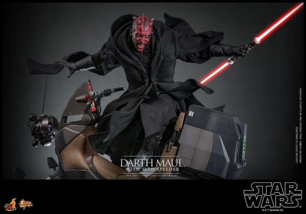 Star Wars Episode I Movie Masterpiece Action Figure 1/6 Darth Maul with Sith Speeder 29 cm