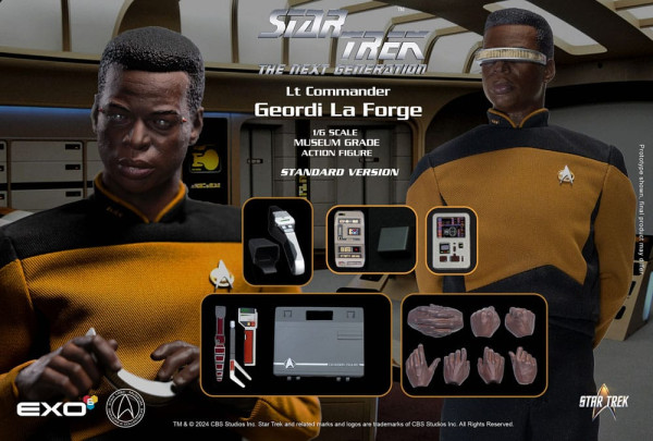 Star Trek: The Next Generation Action Figure 1/6 Lt. Commander Geordi La Forge (Standard Version) 28 12