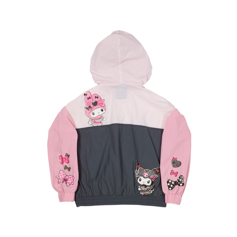 Sanrio by Loungefly Windbreaker Jacket My Melody and Kuromi Size S 5