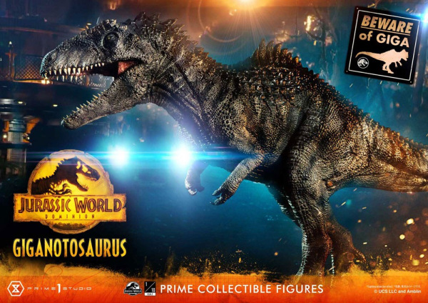 Jurassic World Dominion Prime Collectibles Statue 1/38 Giganotosaurus Toy Version 22 cm 1