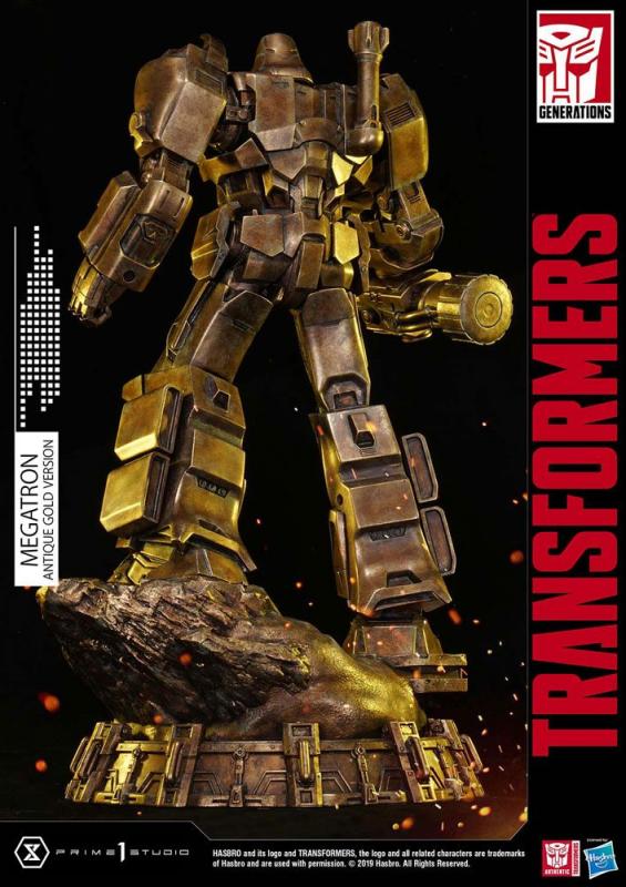 Transformers G1: Megatron Antique Gold 60 cm Statue - Prime 1 Studio