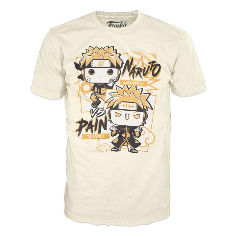 Naruto Boxed Tee T-Shirt Naruto v Pain Size S