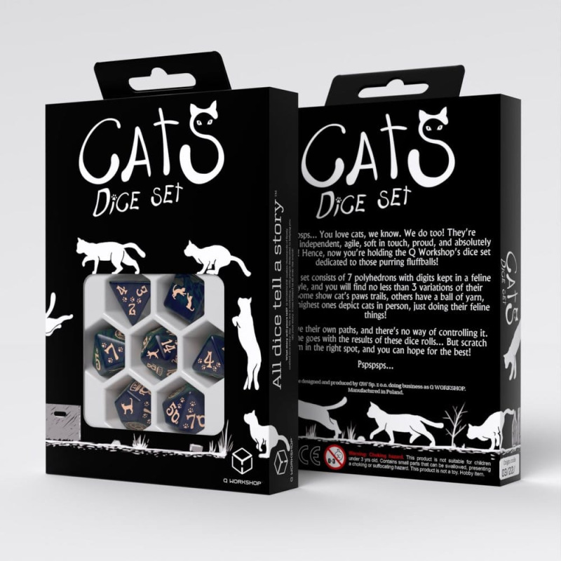 CATS Dice Set of 7 Mittens 1