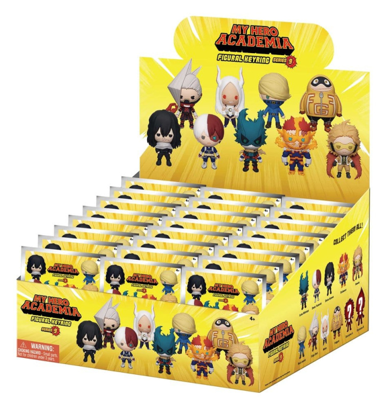 My Hero Academia 3D PVC Bag Clips Series 9 Blind Bag Display (24) 2