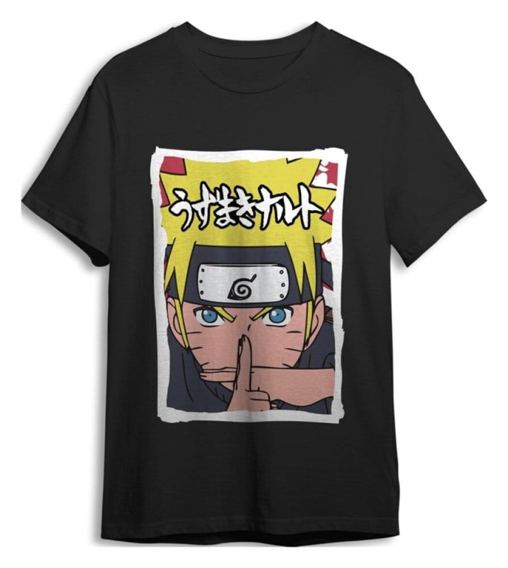 Naruto Shippuden T-Shirt X Black Size L 1