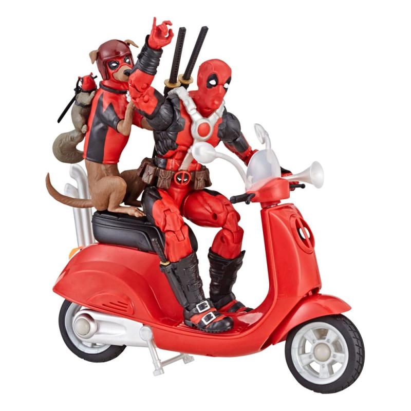 Deadpool Corps Marvel Legends Vehicle with Figure Deadpool with Scooter 15 cm