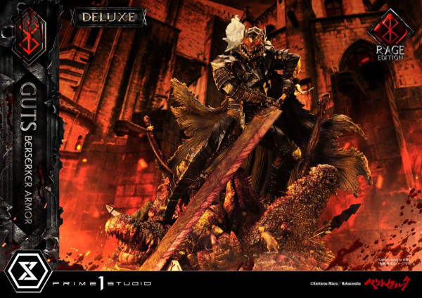 Berserk Statue 1/4 Guts Berserker Armor Rage Edition Deluxe Version 67 cm 12
