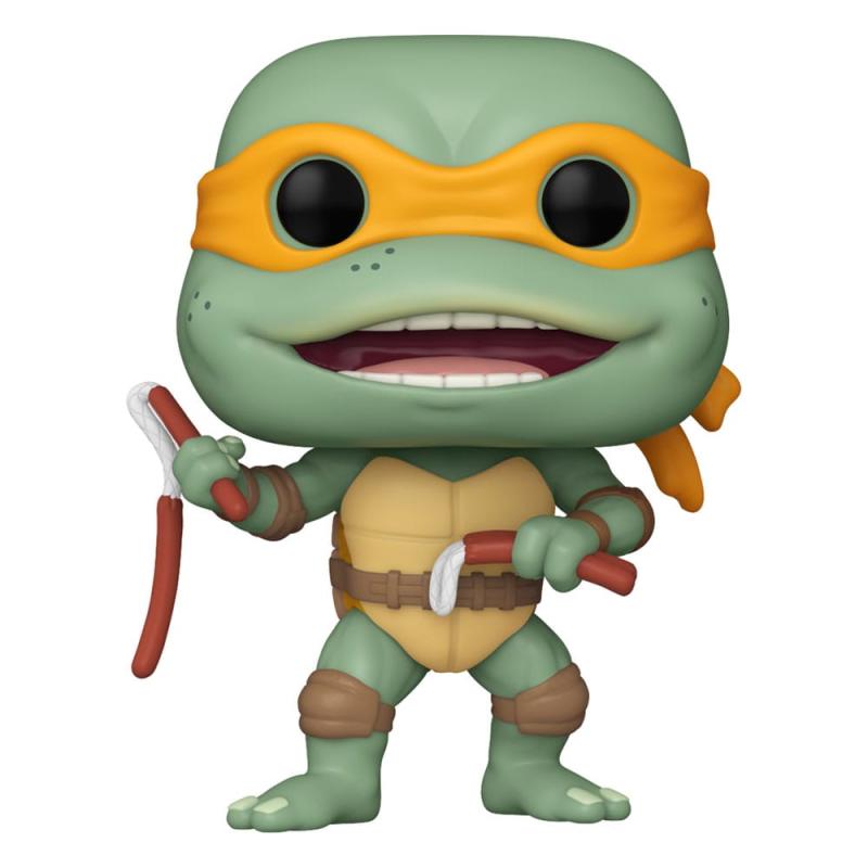 Teenage Mutant Ninja Turtles POP! Movies Vinyl Figure Michelangelo Sausage Link Nunchucks 9 cm