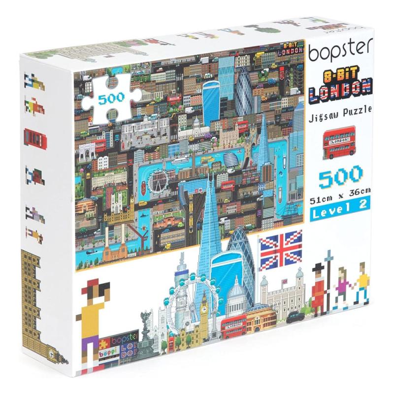 8-Bit Pixel Puzzle London Level 2 500 Pieces