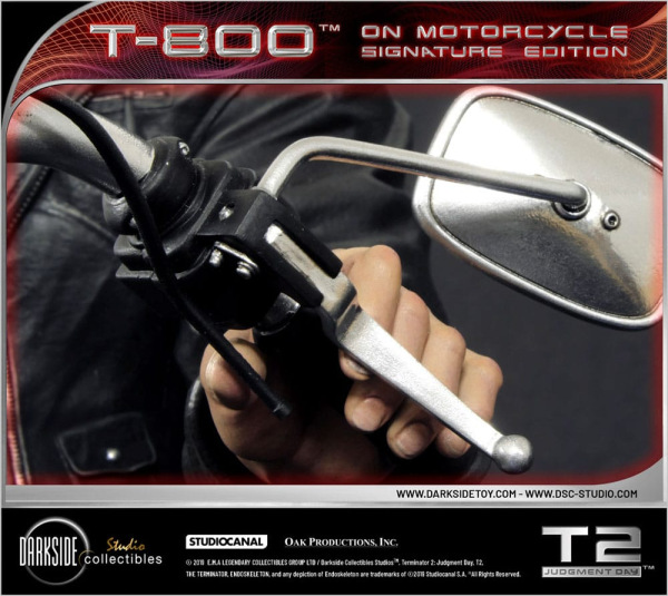 Terminator 2 Statue T-800 On Motorcycle Limited Signature Edition 70 cm 8