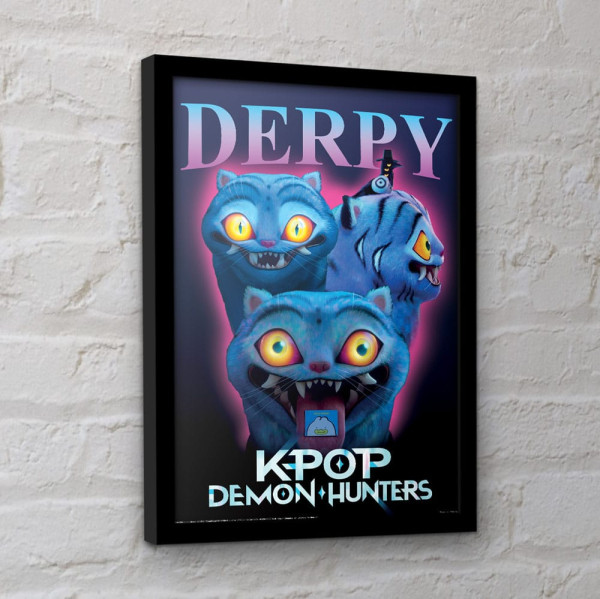 KPop Demon Hunters Collector Print Framed Poster Derpy 1