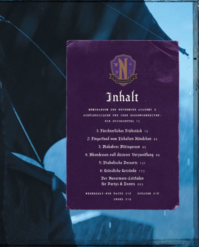 Wednesday: The Official Cookbook - Exceedingly Strange Recipes from Nevermore Academy *German Versio 1