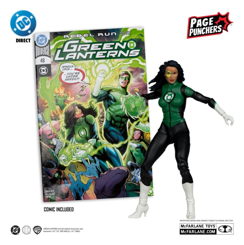 DC Direct Page Punchers Action Figure Jessica Cruz (Green Lanterns # 48) (Red Platinum Edition) 18 c 1