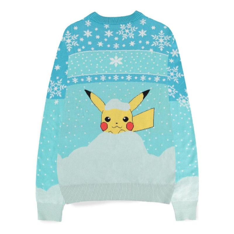 Pokémon Sweatshirt Christmas Jumper Snow Size M