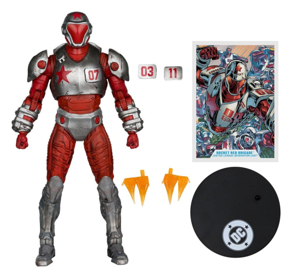 Justice League: Generation Lost DC Multiverse Action Figure Rocket Red Brigade 18 cm 1