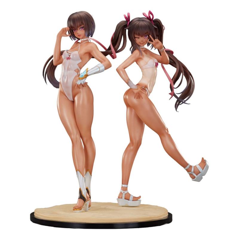 Taimanin RPG Set of 2 PVC Statue 1/6 Adult Yukikaze and Young Yukikaze Swimsuits Ver. 28 cm