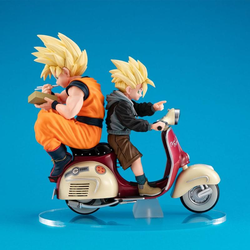 Dragonball Z 05 Desktop Real McCoy PVC Diorama Super Saiyan Son Goku & Super Saiyan Son Gohan & Moto