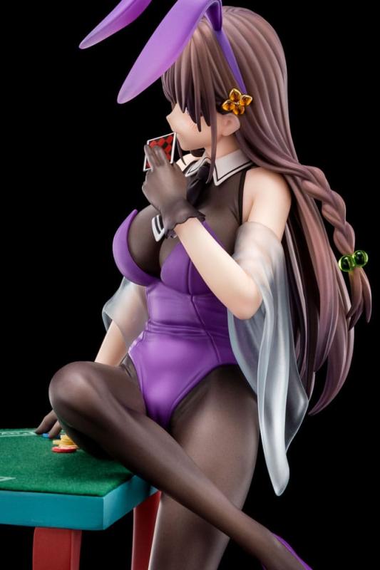 The Demon Sword Master of Excalibur Academy Statue 1/6 Elfine Phillet wearing flower's purple bunny