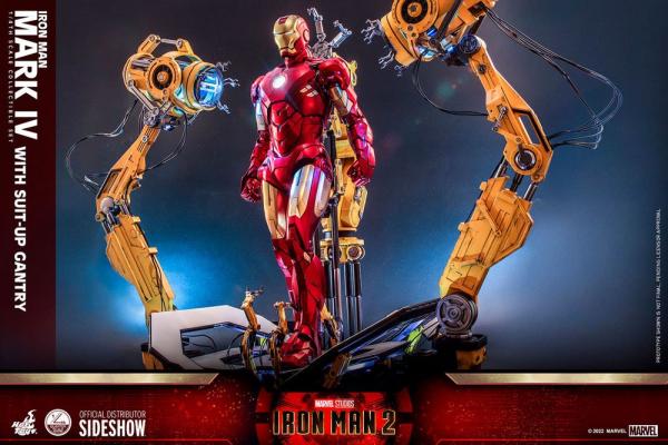 Iron Man 2:  Iron Man Mark IV with Suit-Up Gantry 1/4 Action Figure - Hot Toys
