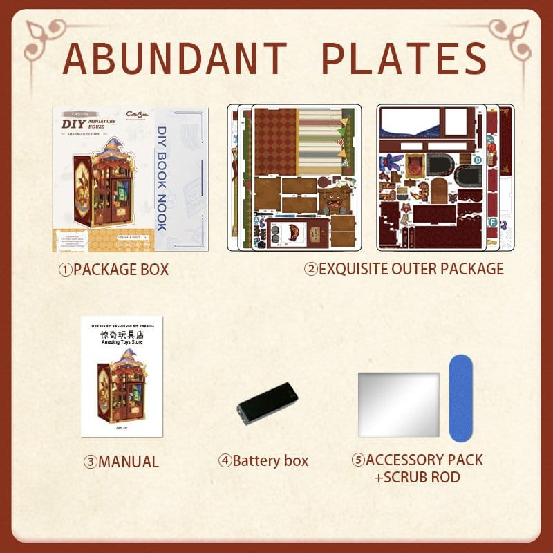 Book Nook Amazing Toy Store 17 x 12 cm 3