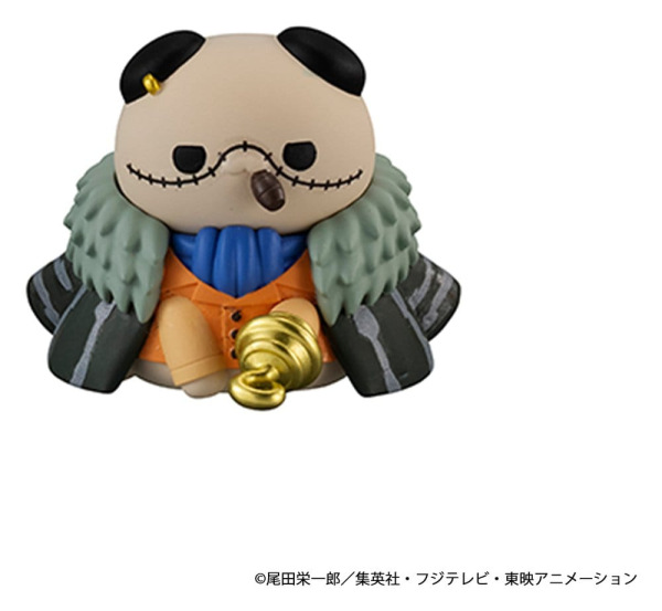 One Piece Mega Cat Project Nyan Piece Nyan! Luffy & the Seven Warlords of the Sea Mini Figures 3 cm 8