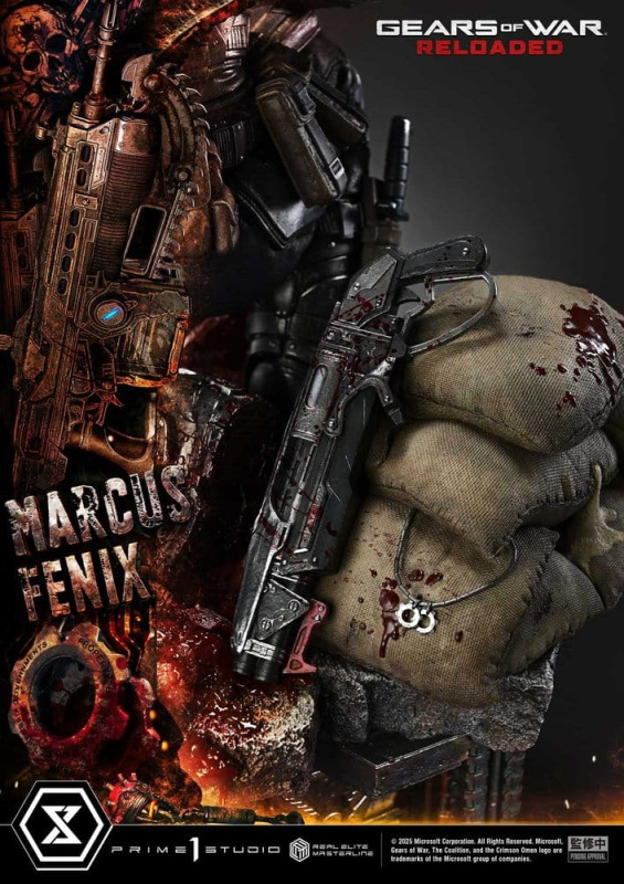Gears of War: Reloaded Real Elite Masterline Series Statue 1/3 Marcus Fenix Ultimate Version 97 cm 12
