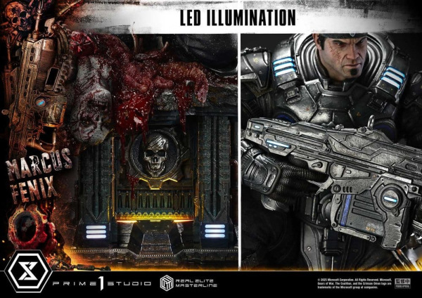 Gears of War: Reloaded Real Elite Masterline Series Statue 1/3 Marcus Fenix Ultimate Version 97 cm 5