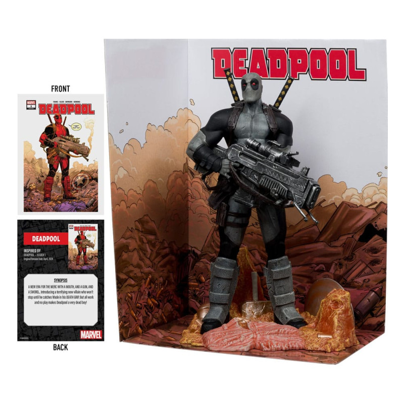 Marvel Collection PVC Statue 1/6 Deadpool (Deadpool #1)(Grey Suit Chase) 27 cm 2