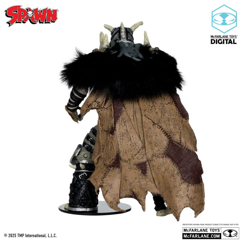 Spawn Action Figure Bloodaxe with Horse (Spawn: The Dark Ages) (McFarlane Toys 30th Anniversary) (Go 5