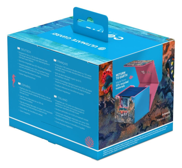 Ultimate Guard Sidewinder 100+ Xenoskin "Coral Places" - Seablue Hush 9