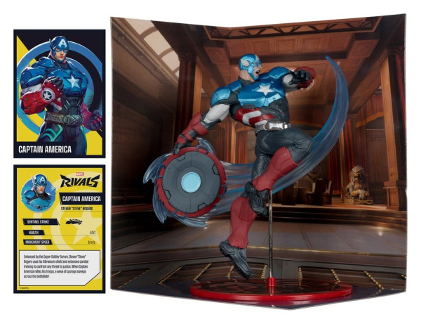 Marvel Rivals Collection 1/10 Action Figure Captain America 20 cm 2