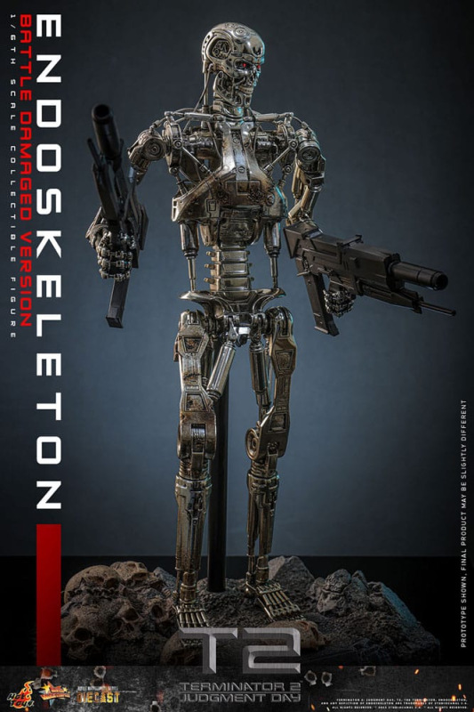 Terminator 2: Judgment Day Movie Masterpiece Action Figure 1/6 Endoskeleton (Battle Damaged Version) 8