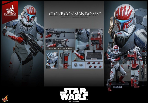 Star Wars: The Clone Wars Television Masterpiece Action Figure 1/6 Clone Commando Sev (Hot Toys Excl 11