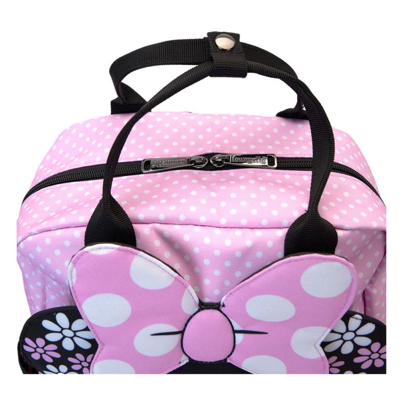 Disney by Loungefly Full-Size Backpack Minnie Floral Rock the Dots 4