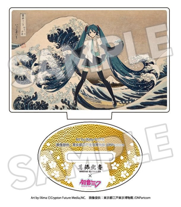 Katsushika Hokusai x Hatsune Miku Acrylic Figure 5 cm Blind Box Assortment (8) 1