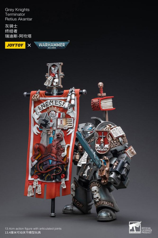 Warhammer 40k Action Figure 1/18 Grey Knights Terminator Retius Akantar 13 cm 4
