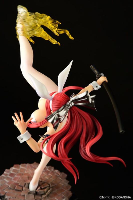 Fairy Tail Statue 1/6 Erza Scarlet High Kick White Bunny Ver. 37 cm