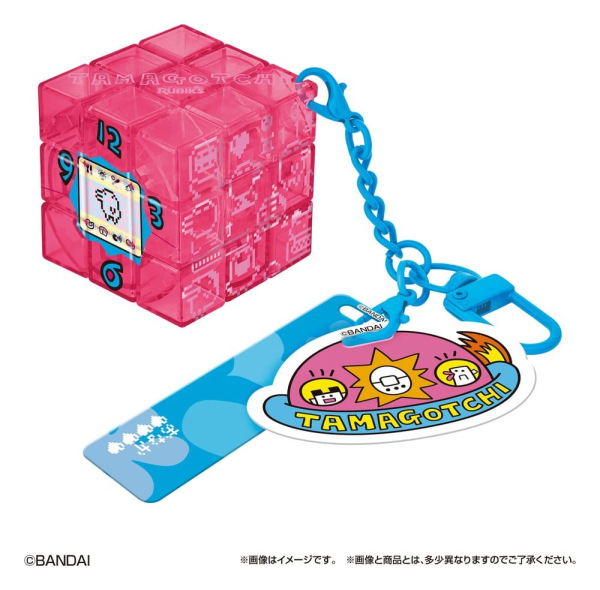 Rubik's ID Keychains Tamagotchi Blind Box Display (6) 1