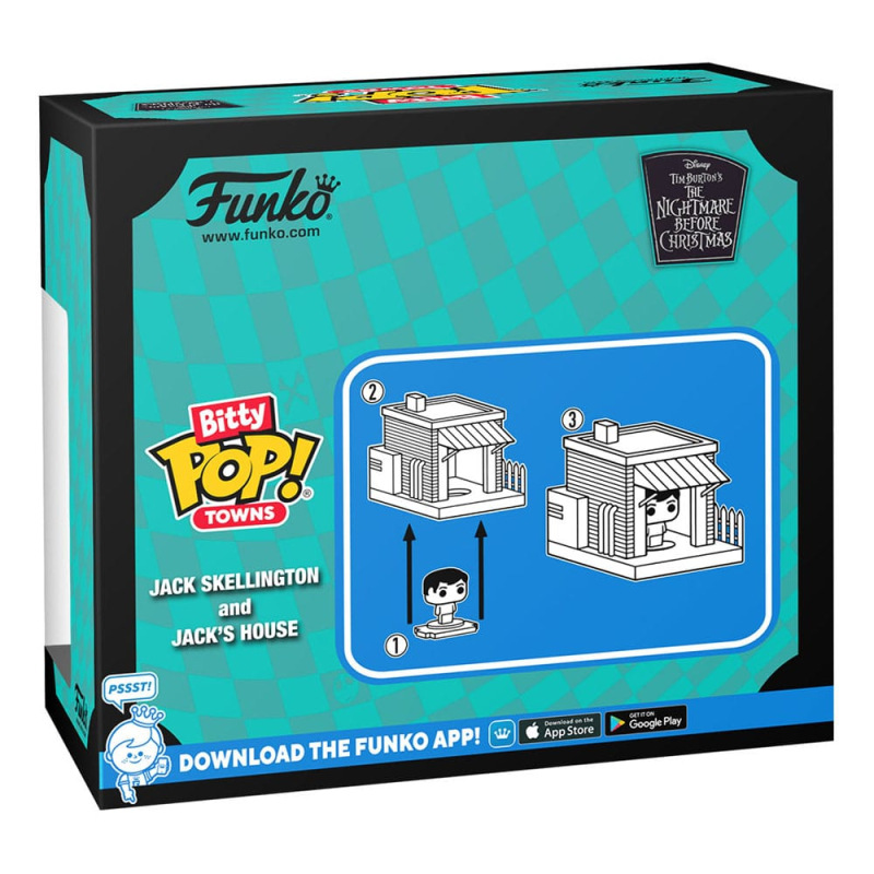 Nightmare before Christmas Bitty POP! Town Vinyl Figure Jack at Home 1