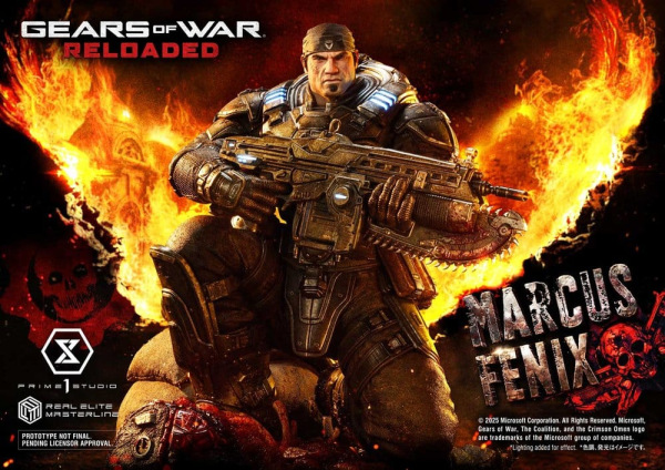 Gears of War: Reloaded Real Elite Masterline Series Statue 1/3 Marcus Fenix Ultimate Version 97 cm 1