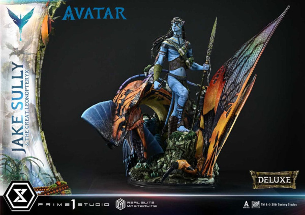 Avatar (Film) Real Elite Masterline Series Statue 1/4 Jake Sully & The Great Leonopteryx Deluxe Ver. 11