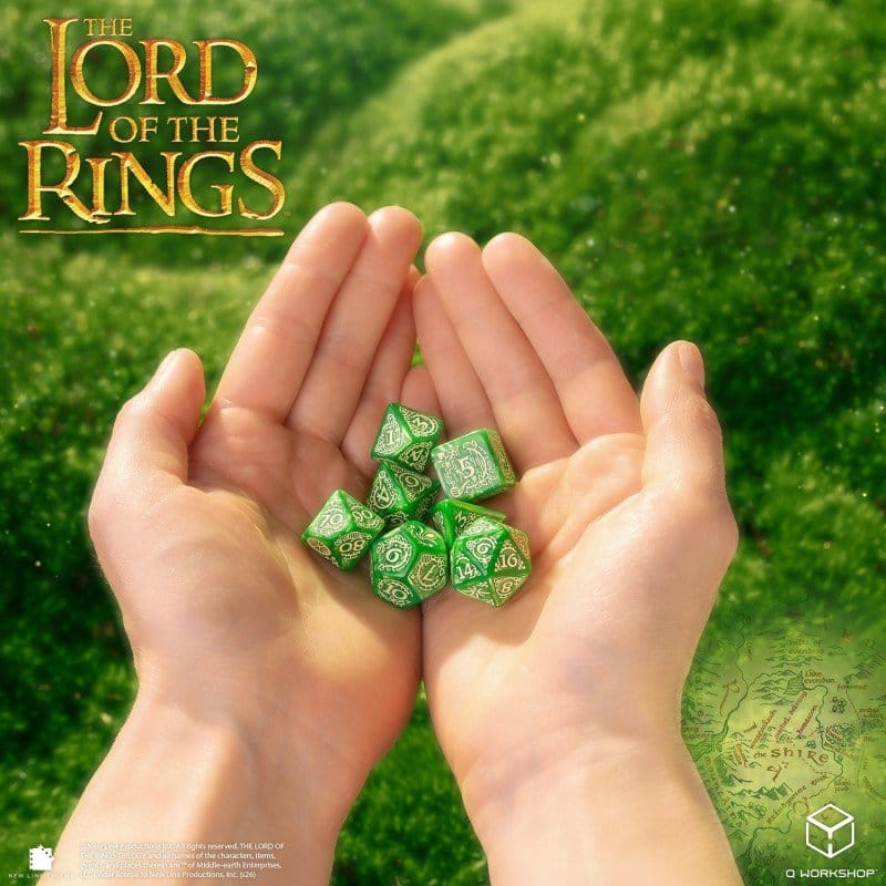 The Lord of the Rings Dice Set of 7 Shire 5